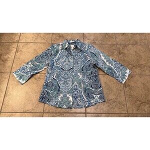 Chico’s paisley 3/4 sleeve blouse